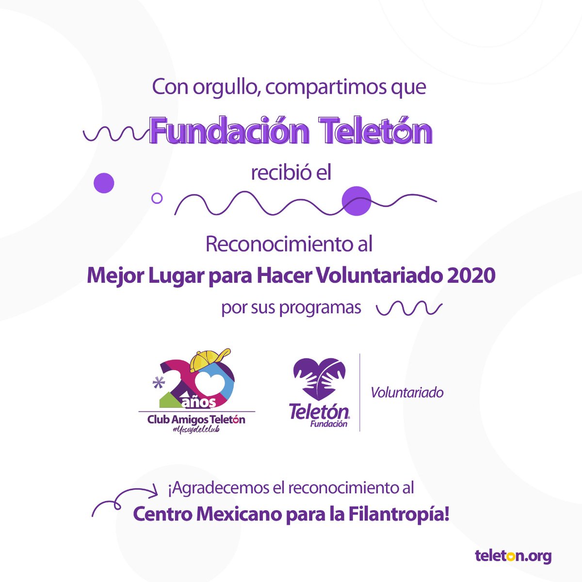 CRITDurango's tweet photo. “Mejor lugar para hacer Voluntariado 2020 💜💛#NosMueveMéxico #TeletónSiempreContigo #CritDurango https://t.co/fG7EYFPbR7