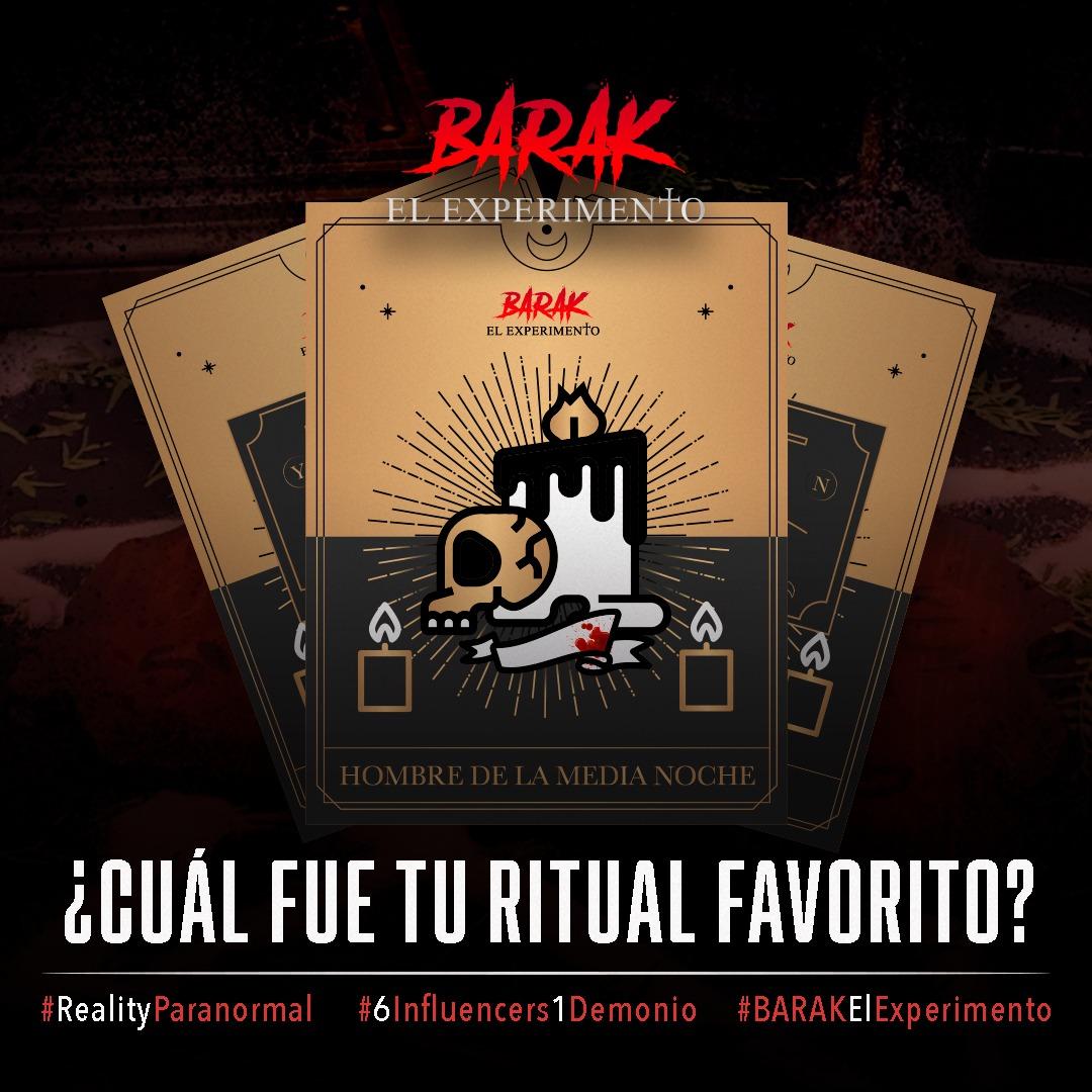BarakExperiment's tweet photo. Durante los diez días junto a los #6influencers1demonio en la cabaña de #BarakElExperimento...

¿Cuál fue tu ritual favorito? https://t.co/OnNpxsEu1Y