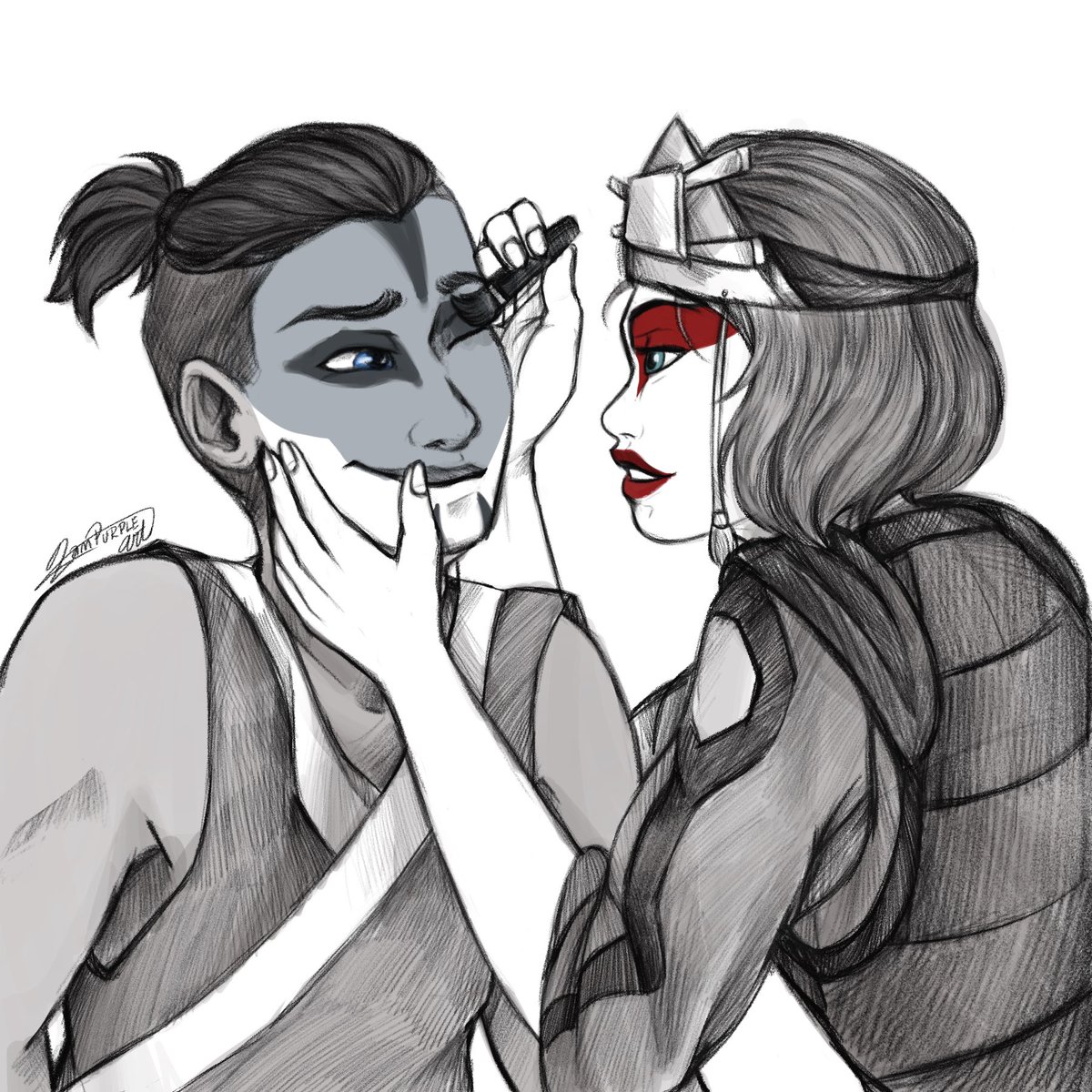 sukiaIone's tweet photo. Day 5: Home

another sukka commission because i love them so much 🥺 [commission by @lampurpleart] 

#sukiweek #sukiweek2020 #suki #sukka #atla https://t.co/6sCu7tTroe