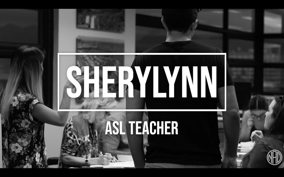 Learning American Sign Language with others takes a special skill, but if your teacher is also deaf, this makes your experience more authentic. Which is exactly what Sherylynn is going for with her ASL classes. #DeafAtWork https://t.co/mZ9eu87hjI