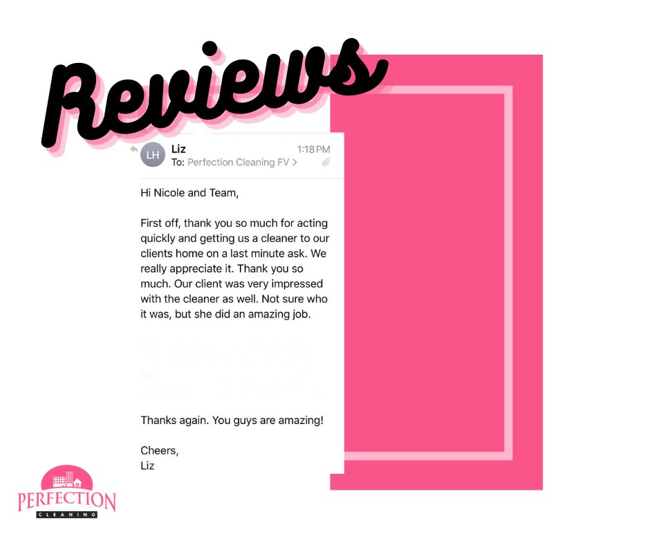 perfectionclean's tweet photo. Here for our clients every step of the way ⭐️⭐️⭐️⭐️⭐️
Thank you for the wonderful feedback!
.
.
.
#clientreviews #5stars #perfectioncleaning #alwaysperfect #housecleaningservice #cleaningcompany #luxuryrealestate #luxurycleaning #LUXURYHOMES https://t.co/U1EHvNJE2k