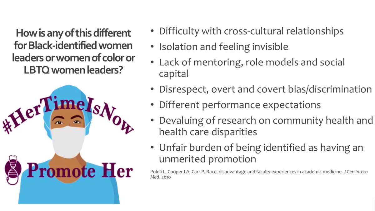 If we think #WomenInMedicine and #WomenInScience have barriers to advancement, consider additional ones for those with other intersectional identities. 

👩🏿‍⚕️🦼🌈🦽👩🏾‍⚕️

Thank you @VanessaBrittoMD for raising these issues!  
We NEED to do better! 

#DiversityInMedicine
#HerTimeIsNow