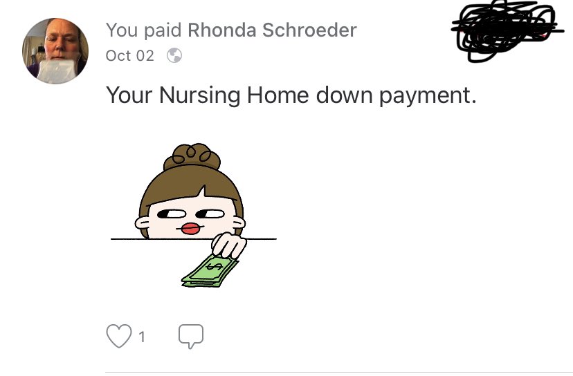 b_wright77's tweet image. My landlord (my mother) is changing her Will.  This is how I’ve paid rent the last few month’s...