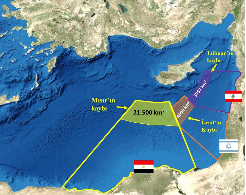 It should be known by the people of Egypt, Israel and Lebanon that, by signing a maritime jurisdiction area agreement with the Greek Administration of Southern Cyprus that was actually against the principles of equitability and proportionality;
