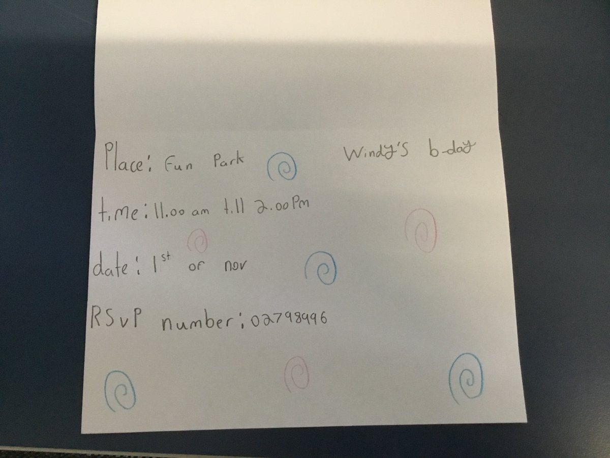 24_kauri's tweet photo. This is the birthday invite for windy b-day - lilah https://t.co/Kt4Usxx0Wb