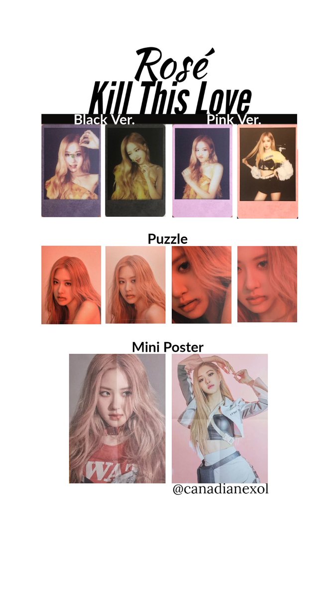 Blackpink Solo Member Kill This Love Template (Jisoo, Jennie, Rose