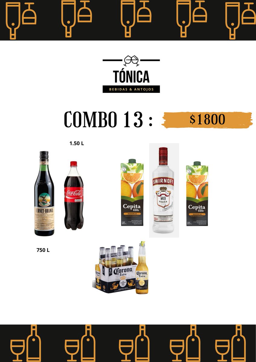 BebidasTonica's tweet photo. Ya viste alguno de los combos que preparamos esta semana para vos? https://t.co/rGtSPmZ0vn