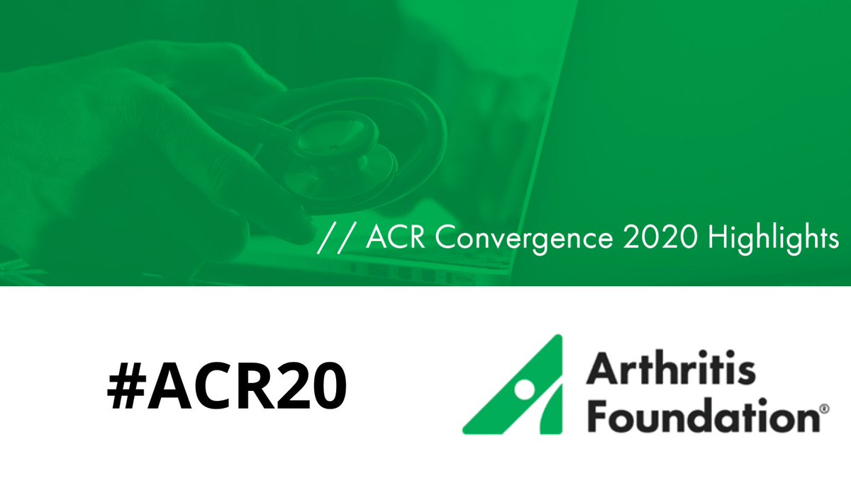 #ACR20 kicks off today! This year, the greatest minds in rheumatology and related fields will meet virtually to present and share the latest research in #arthritis treatments and therapies, and we'll be there to bring you daily highlights from the five-day meeting. Stay tuned!