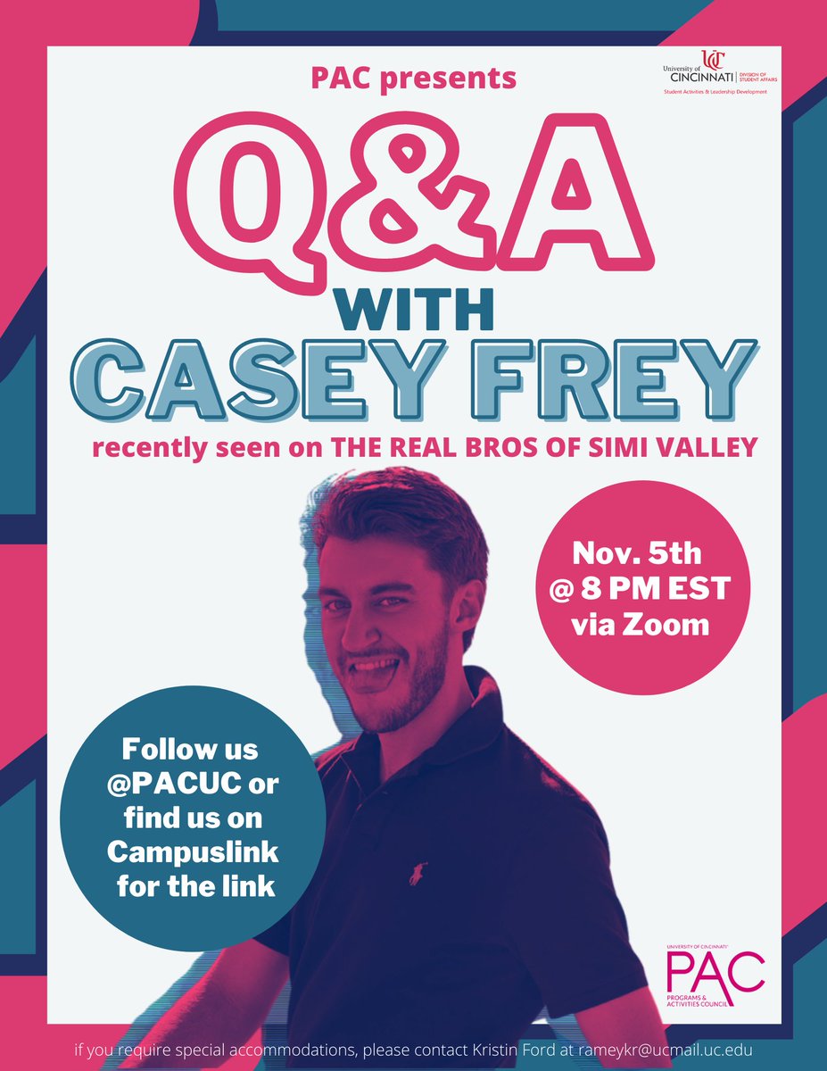 TONIGHTTT!!  Q&amp;A with Casey Frey has finally come:'-)
Click the link down below or in our bio to get on the zoom call starting <a href="/8pm/">8pm</a> 👏 👏 👏  
buff.ly/3p1zFCA