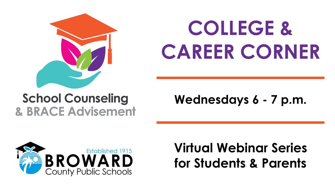 browardschools's tweet photo. Students and families, check out the College &amp; Career Corner to receive info, resources and action steps to prepare for success after high school. The next webinar covers Career &amp; Technical Pathways, on Wednesday, November 18, 6-7 p.m.

Link to webinars: https://t.co/2jBGpR8DCW https://t.co/DgfCMb5PDB