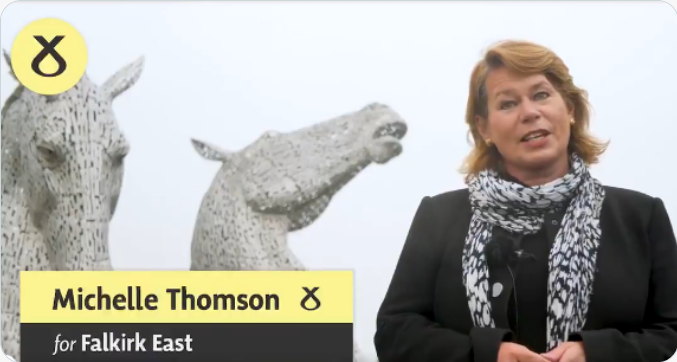 WomensPledge's tweet photo. Final reminder - If you live in the Falkirk East constituency vote for Michelle Thomson to be your SNP candidate for the #ScottishElection2020. Voting closes at noon tomorrow. https://t.co/22ggg50r3A