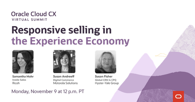 Ngoti8tr's tweet photo. Hear real-life success stories and lessons learned from @OracleCX customers: @RicohTweets, @MotoSolutions, and Hyster-Yale Group at #OracleCXSummit on #ResponsiveSelling. Save your seat: https://t.co/Nq8FwRfDU5 https://t.co/ldkDdFuOFM