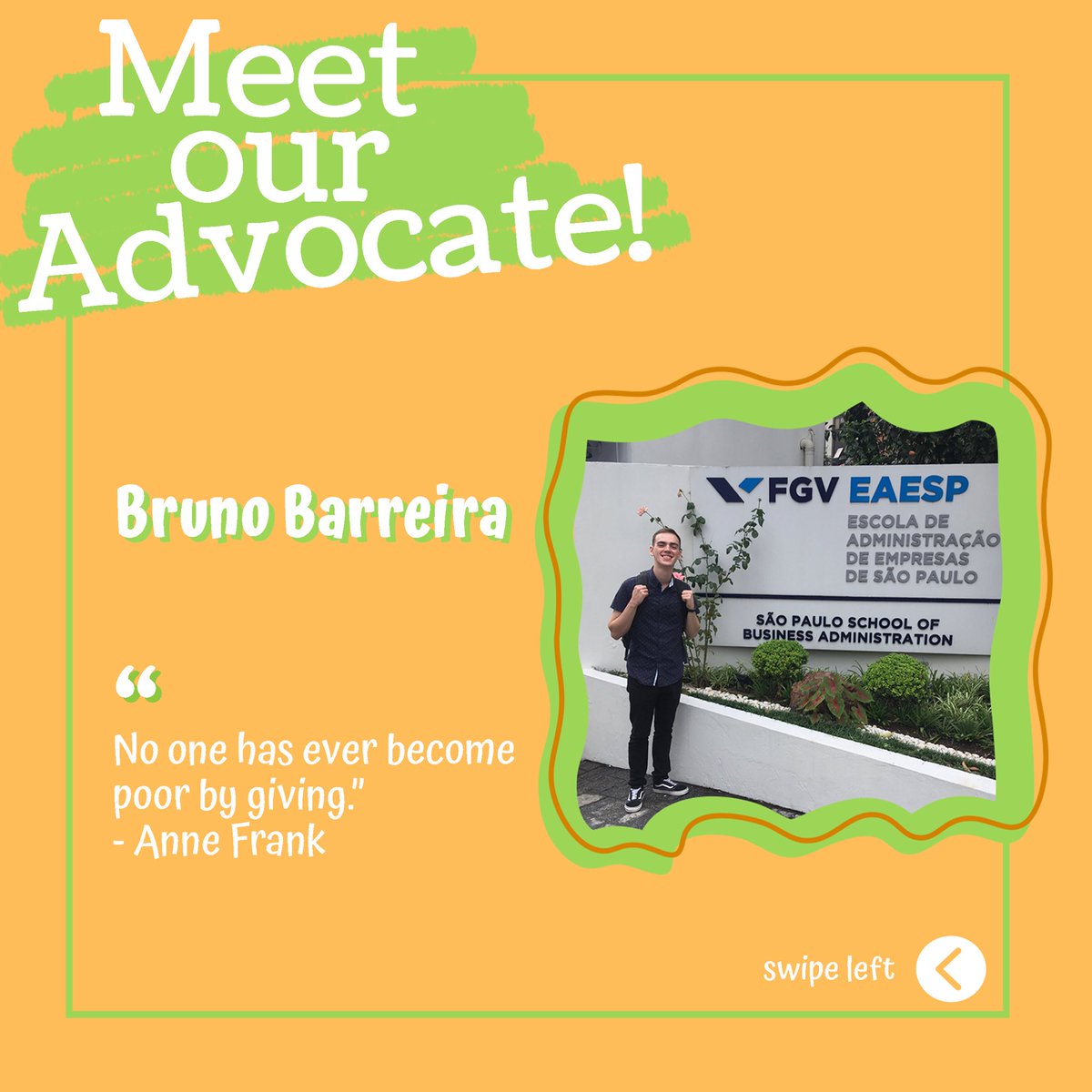 finmango's tweet photo. FinMango Advocate: Bruno Barreira‼️🥭

👈👈SWIPE LEFT👈👈

#advocates #finmango #financialliteracy https://t.co/MxHoqNacGK