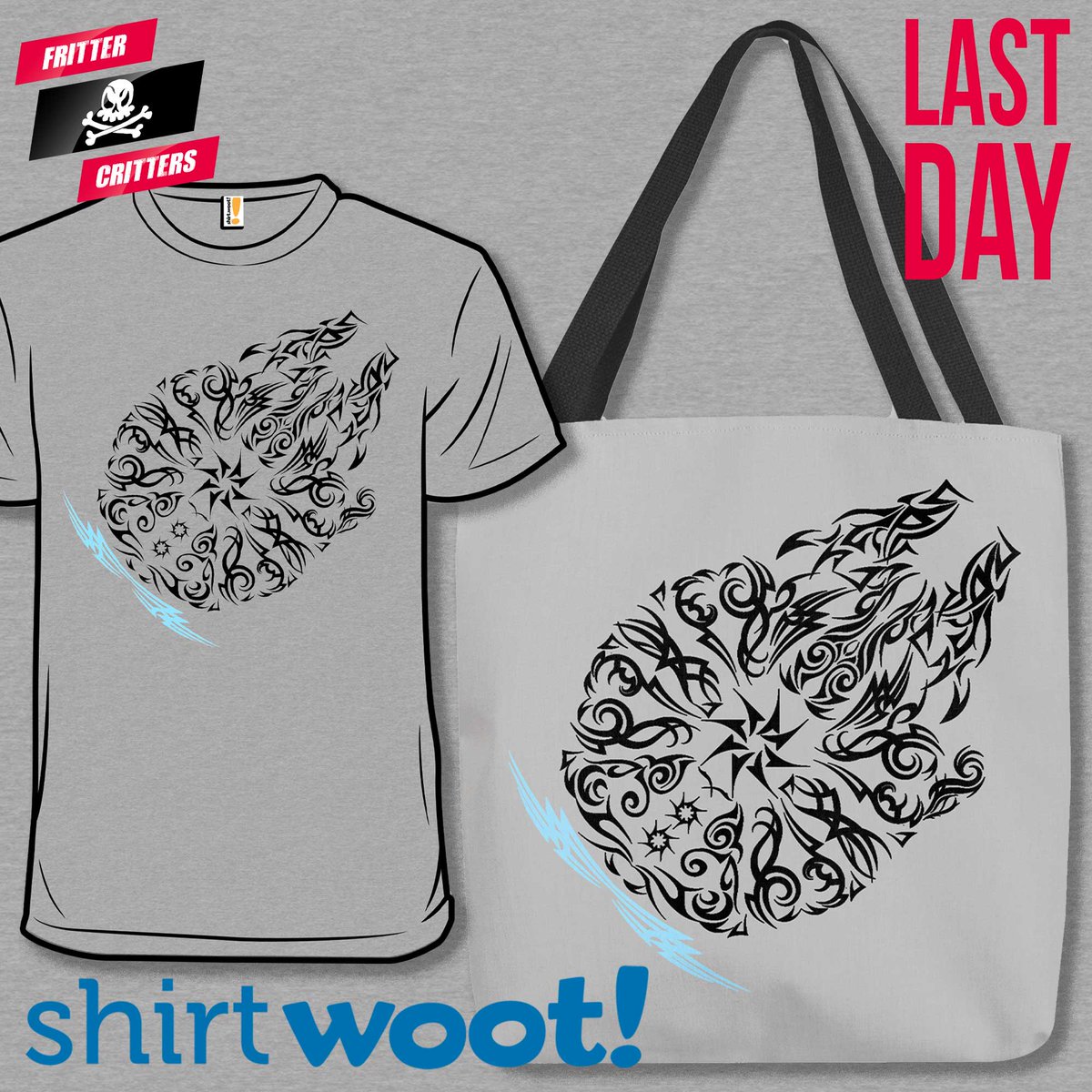 frittercritters's tweet photo. Just a few hours left to pick some swag with our "Millennium Tribal" design! Hurry up, @Woot's #TattooStyle #Sale ends tonight, 12:00am CST

#Tees: https://t.co/BVKfO2fkpk

#ToteBags: https://t.co/bgosQv1nA9

#StarWars #MillenniumFalcon #SciFi #Tshirt #Shirt #Woot #WootShirt https://t.co/1Q6l0leEu9
