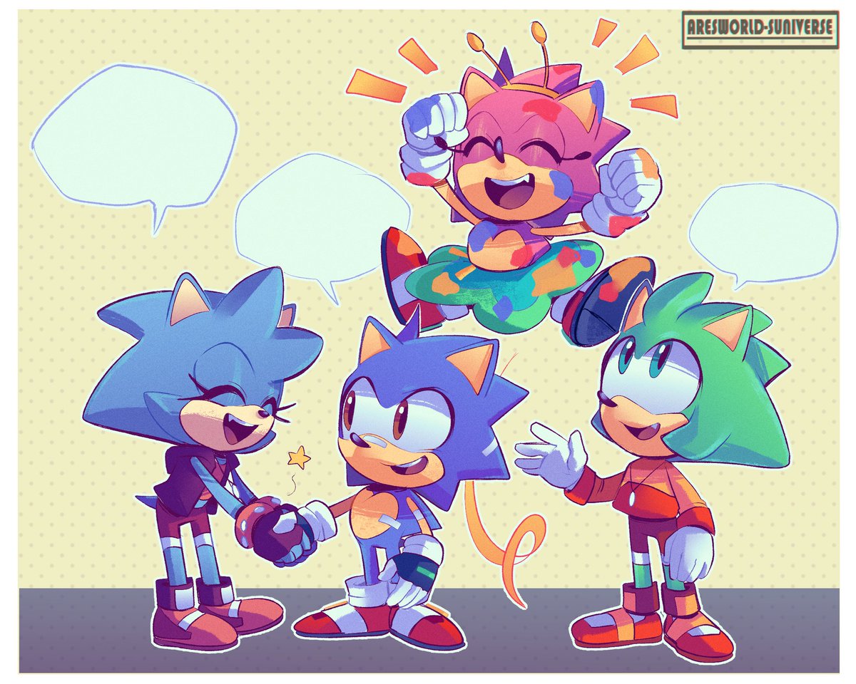 ArsworldS's tweet photo. @_Tamak0_  The twins 💖
Me encantó dibujar esto 😔💕
#SonicTheHedgehog https://t.co/wkUASwyCON