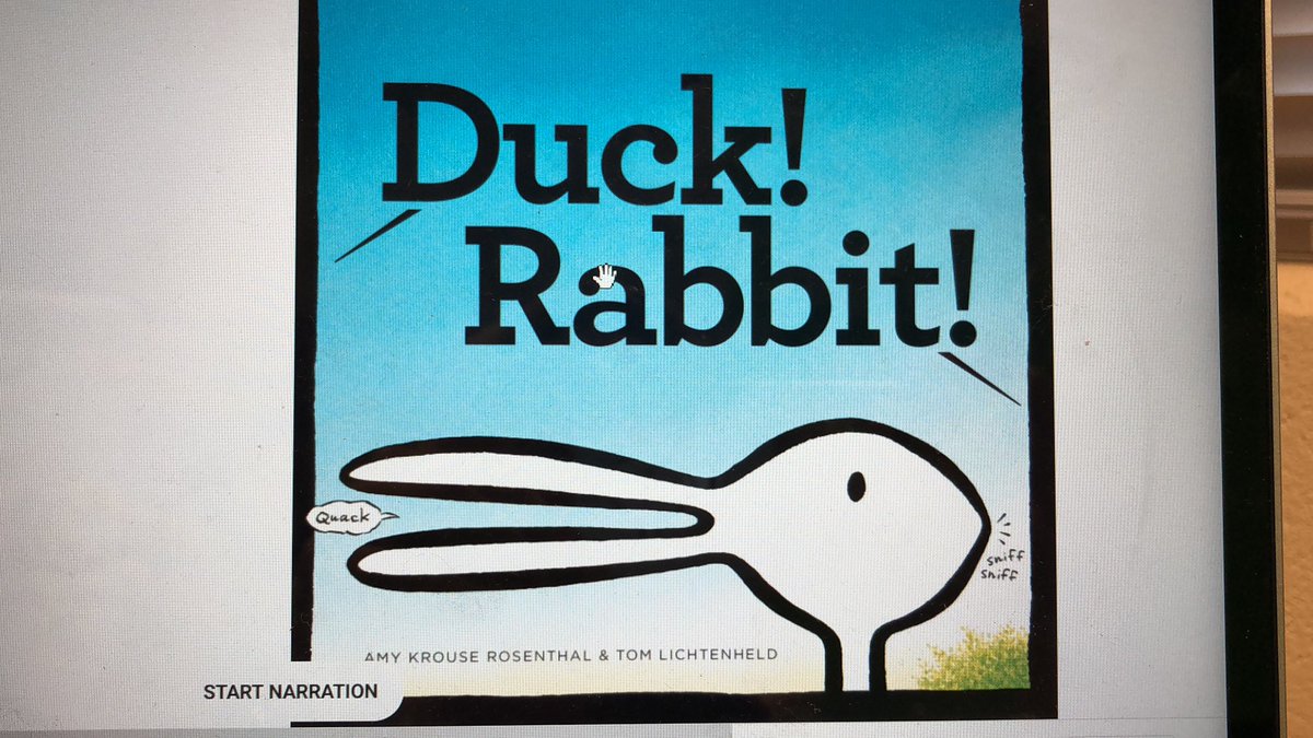 theranchlibrary's tweet photo. Duck? Or, Rabbit? Our #VRBroncos are settling the debate this week! Monday morning the winner will be revealed on announcements! #Vote #TheRanchLibrary https://t.co/nngsL0KzC3