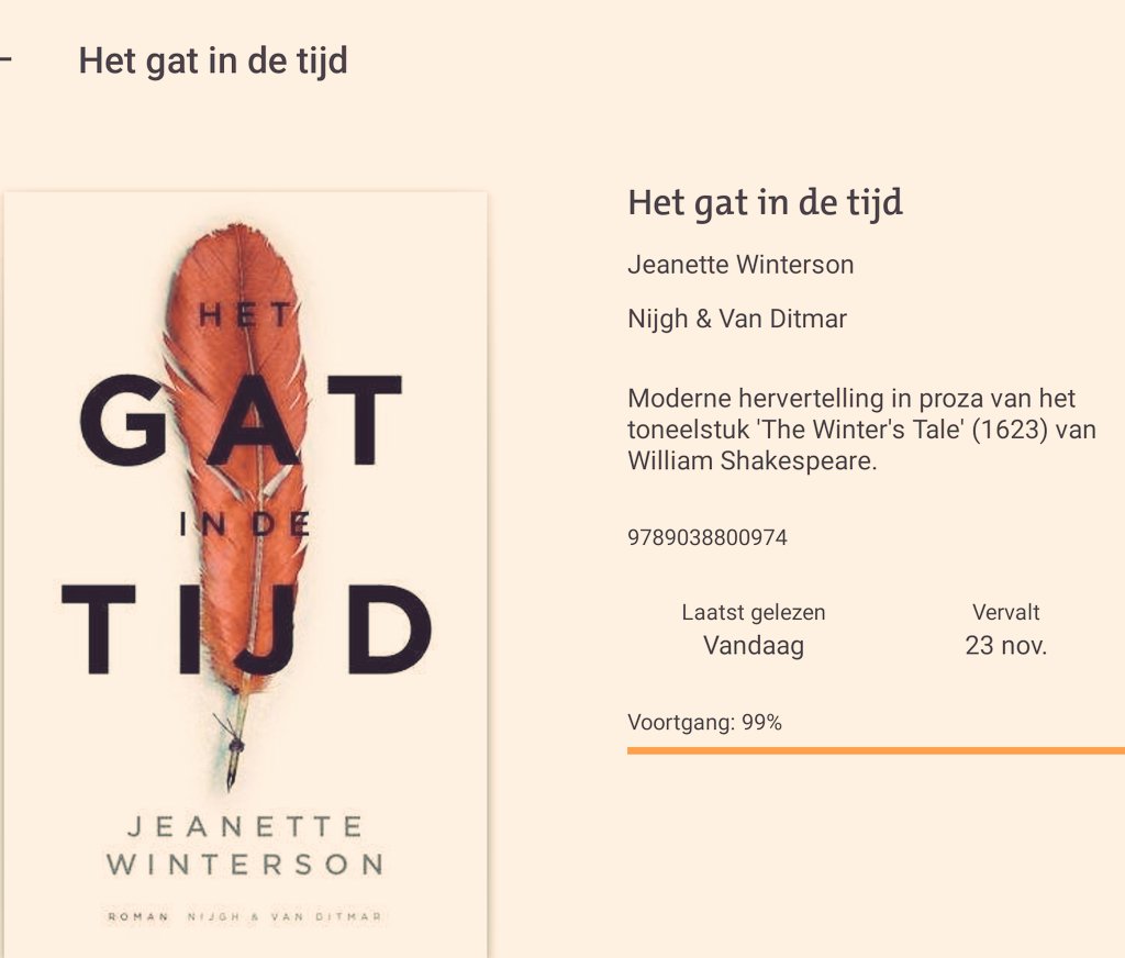 sunnydirt's tweet photo. #literatuur #winterson #hetgatindetijd
Net dit mooie maar ingewikkelde boek uit.
Veel personages, veel plaats- en tijdsprongen, veel tussendoor citaten maar......wel heel mooi hoe ze een shakespierstory omzet naar een verhaal dat in onze tijd speelt. https://t.co/uPg4Cx7Wnp