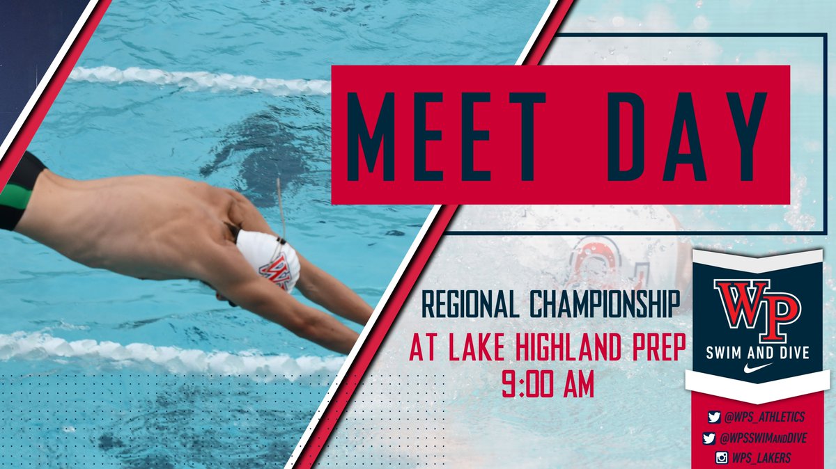 WPS_Athletics's tweet photo. Good Luck to our WPS Swim Team today as they compete in the FHSAA Regional Championship at Lake Highland Prep!  Gol Lakers! @TheCitrusLeague @WPSSwimandDive https://t.co/2GP3IjcI0Q