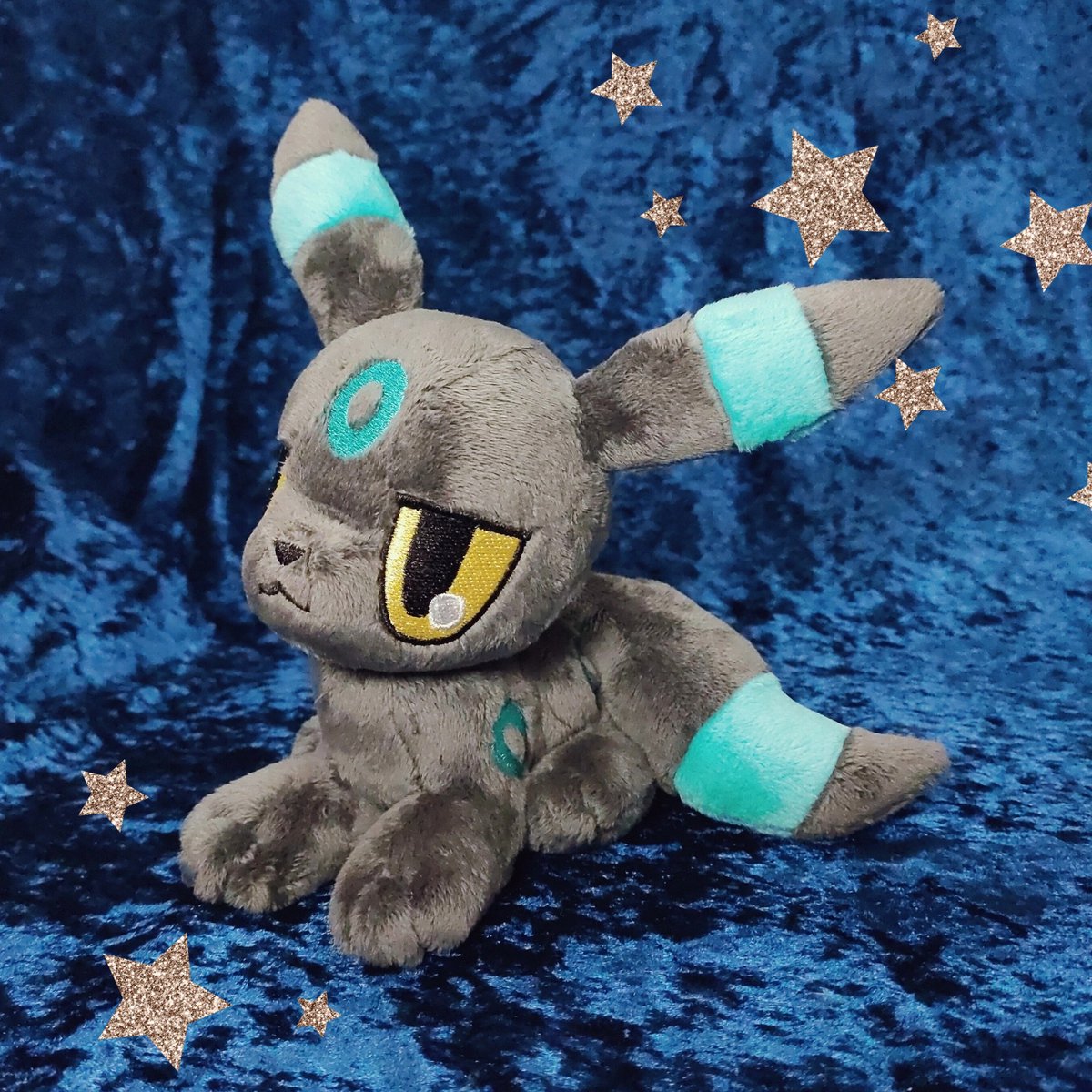 かゆ 色違いブラッキーのぬいぐるみ作りました I Made A Shiny Umbreon Plush