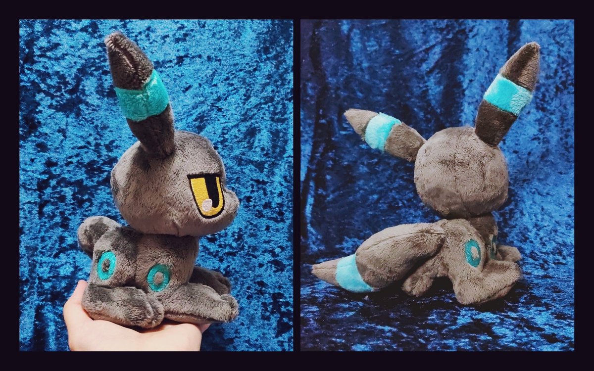 かゆ 色違いブラッキーのぬいぐるみ作りました I Made A Shiny Umbreon Plush