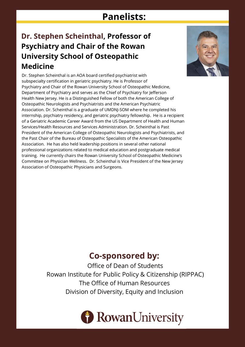 mrbexperience's tweet photo. Please join us for a frank discussion on navigating tensions at work in order to encourage civil discourse #rowanstrong #leadership @RowanUniversity @RowanNews @RowanSSP @RowanSGA @RowanAthletics @RowanGlobal @RowanRCB @RowanPsychiatry https://t.co/YblGAi1JqA