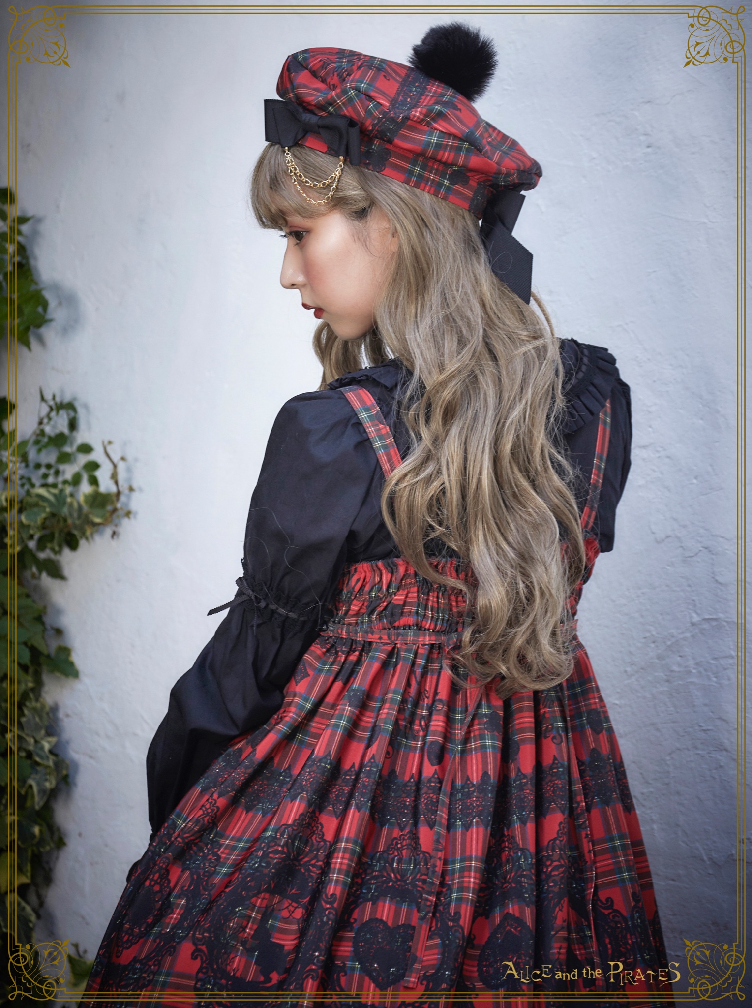 Alice's Cards Lace Tartan Check JSK I by Alice and the Pirates
