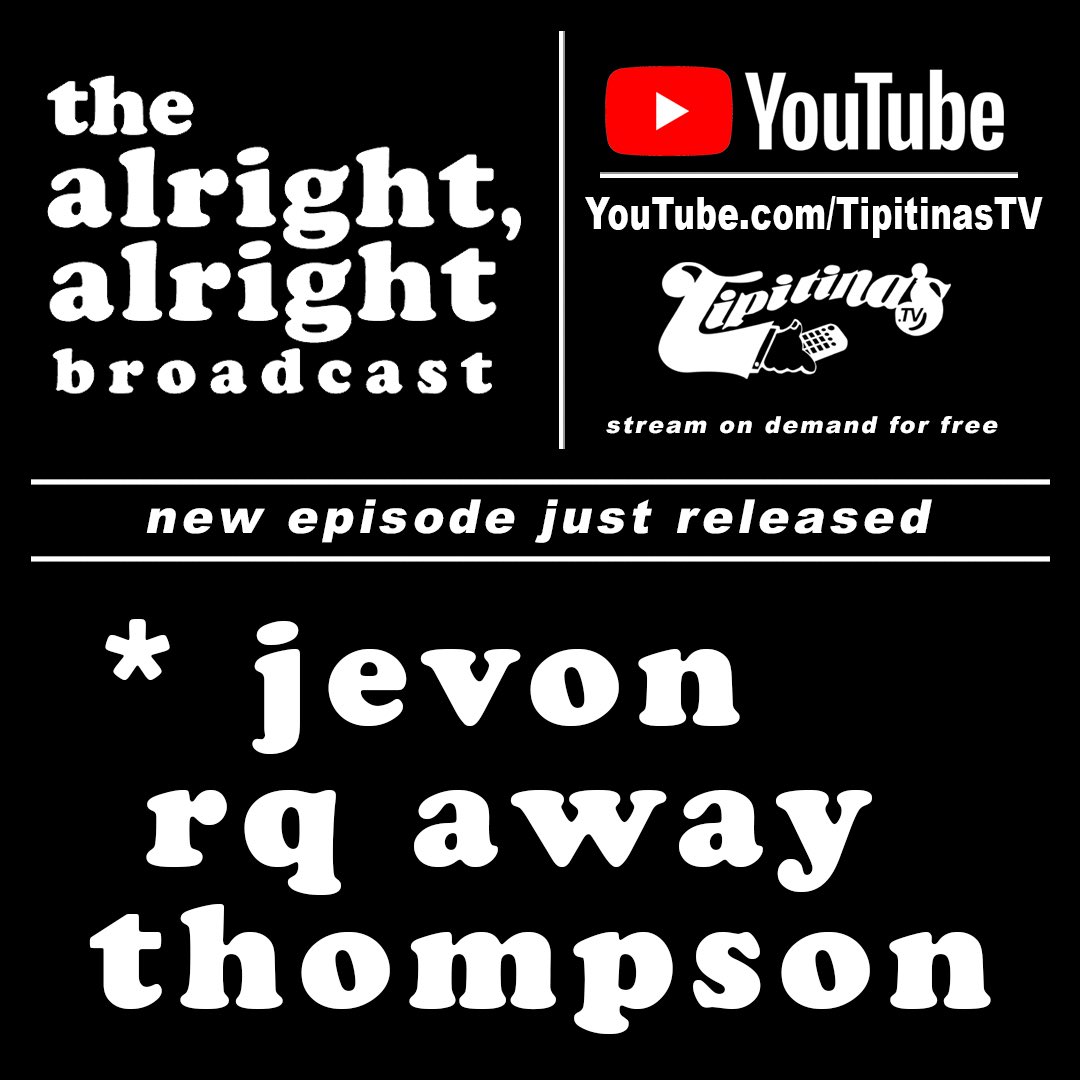 TipitinasTV's tweet photo. Good evening.

We're excited to premiere a special episode of The Alright, Alright Broadcast tonight feat a very good friend of ours @RQaway: https://t.co/7qAnAI8y9Z

Watch on demand on our YouTube Channel (https://t.co/sMfI1pJte7) and get to know this DJ for more than just cuts. https://t.co/Q9qzOIyb8c