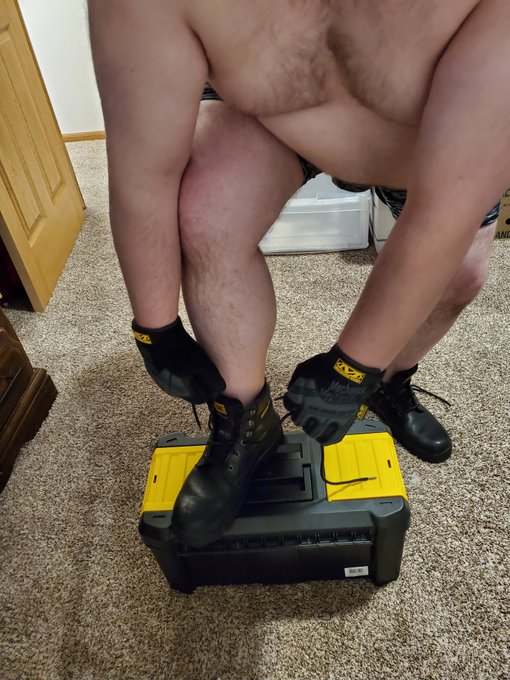 Since I'm tying my own boots  and they aren't clean you must have opted for me kicking your ass instead