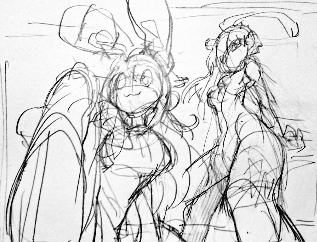 描きたい画面のコツが掴めた気がする描き散らしバニーズ 