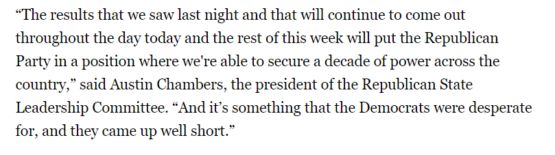 The GOP will now gerrymander congressional seats around the country for the next 10 years. People should ask themselves why GOP officials are actually giddy and celebratory about this result. Look at this: