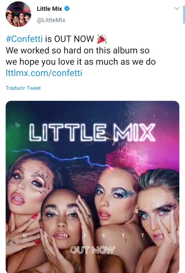 infojadebr's tweet photo. We are so blessed 🎉🙌 #Confetti OUT NOW! https://t.co/mMOkkiHi8n