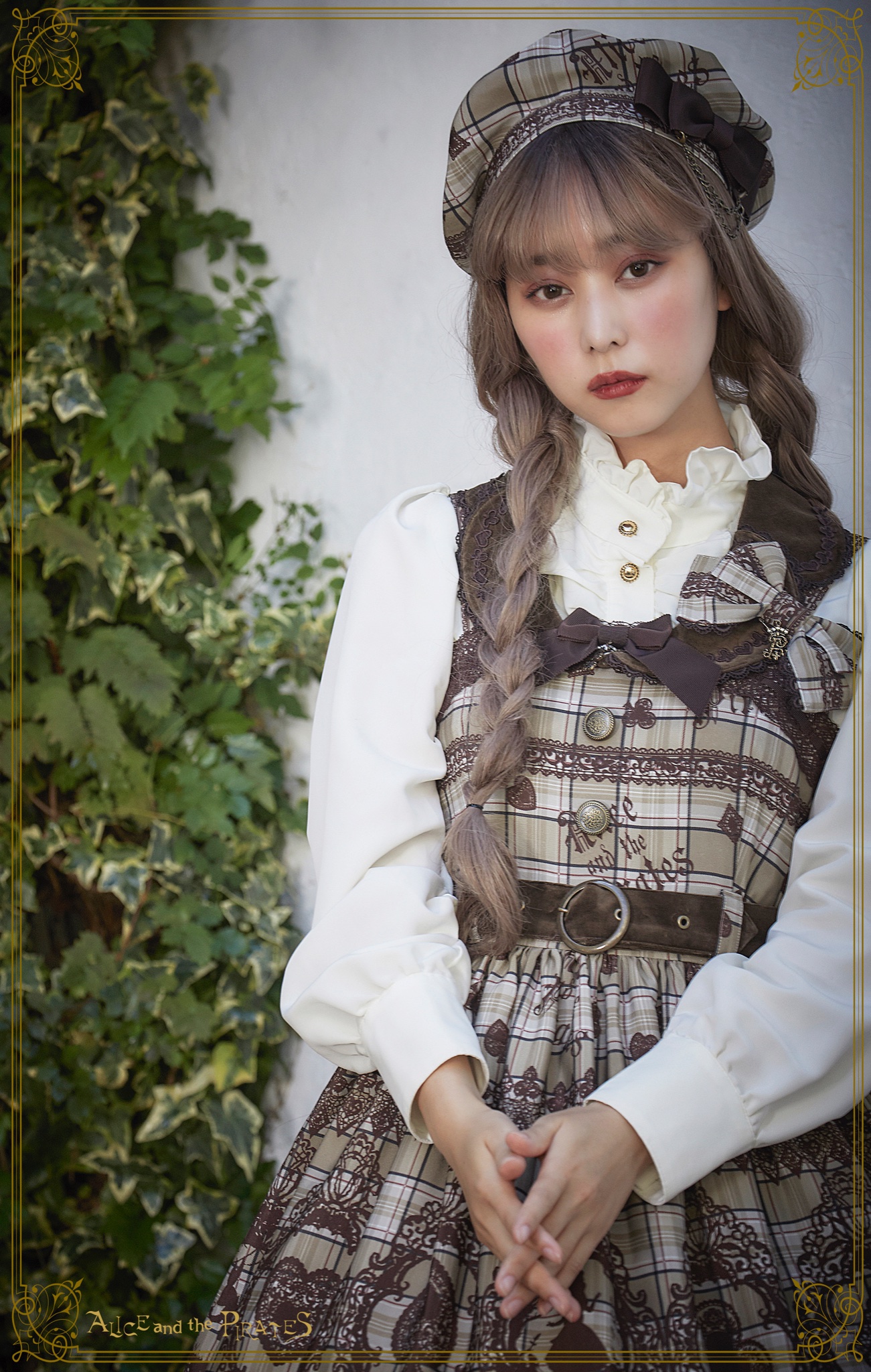 アリスのトランプタータン柄2型ジャンパースカート Alice's Cards Lace Tartan Check JSK II by Alice and the Pirates
