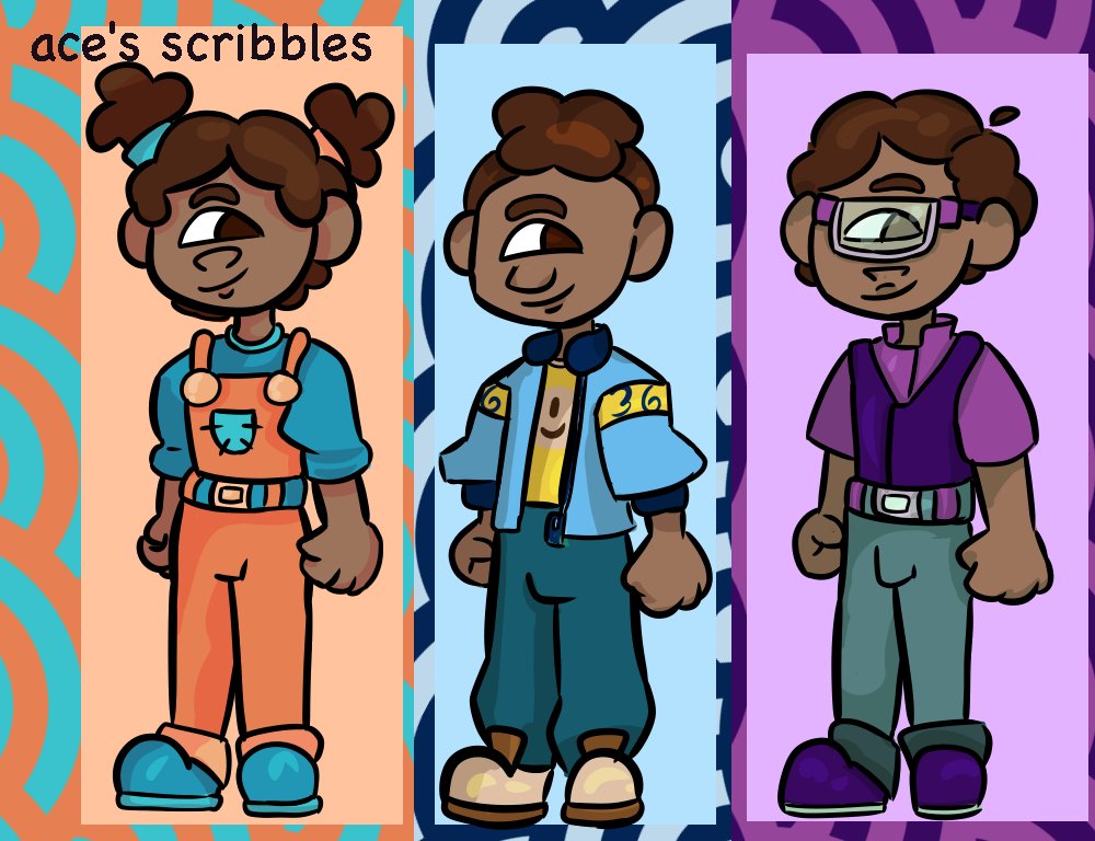 AcesScribbles's tweet photo. major revamp/redesign for the triplets, aka roselyn younger siblings

Tosha -> Randy -> Devin https://t.co/m0i7uoWbIA