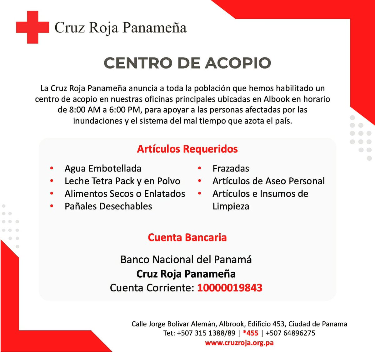 CruzRojaPanama tweet picture