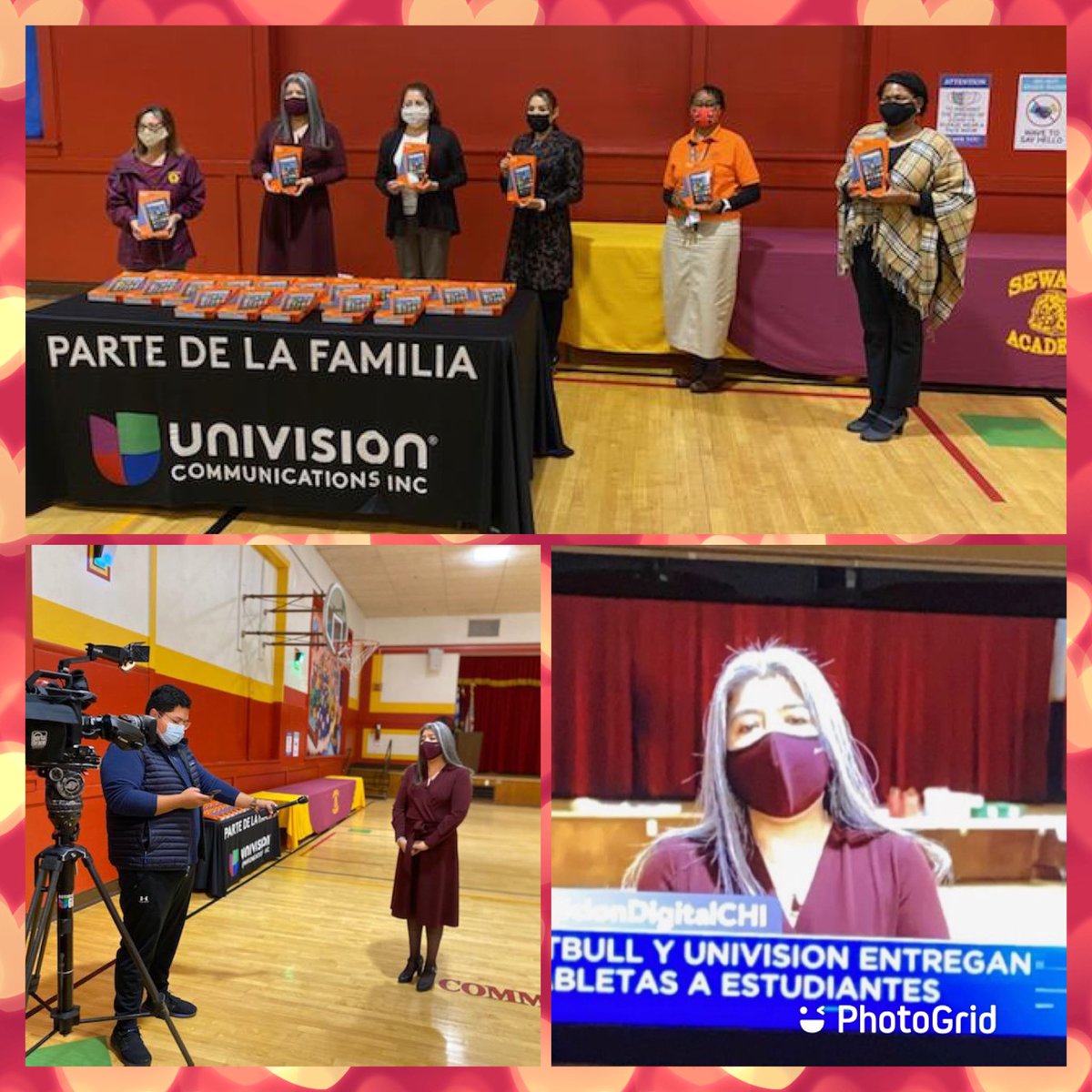 AcademySeward's tweet photo. We were fortunate today to receive 70 tablets from @UnivisionNews and @pitbull. Your commitment to education is valued and greatly appreciated.  Our Seward Lions are blessed to have sponsors like you. THANK YOU 😊 🦁 #kidsmatter #backoftheyards #network8 @janicejackson https://t.co/ZEnHiHx0rE