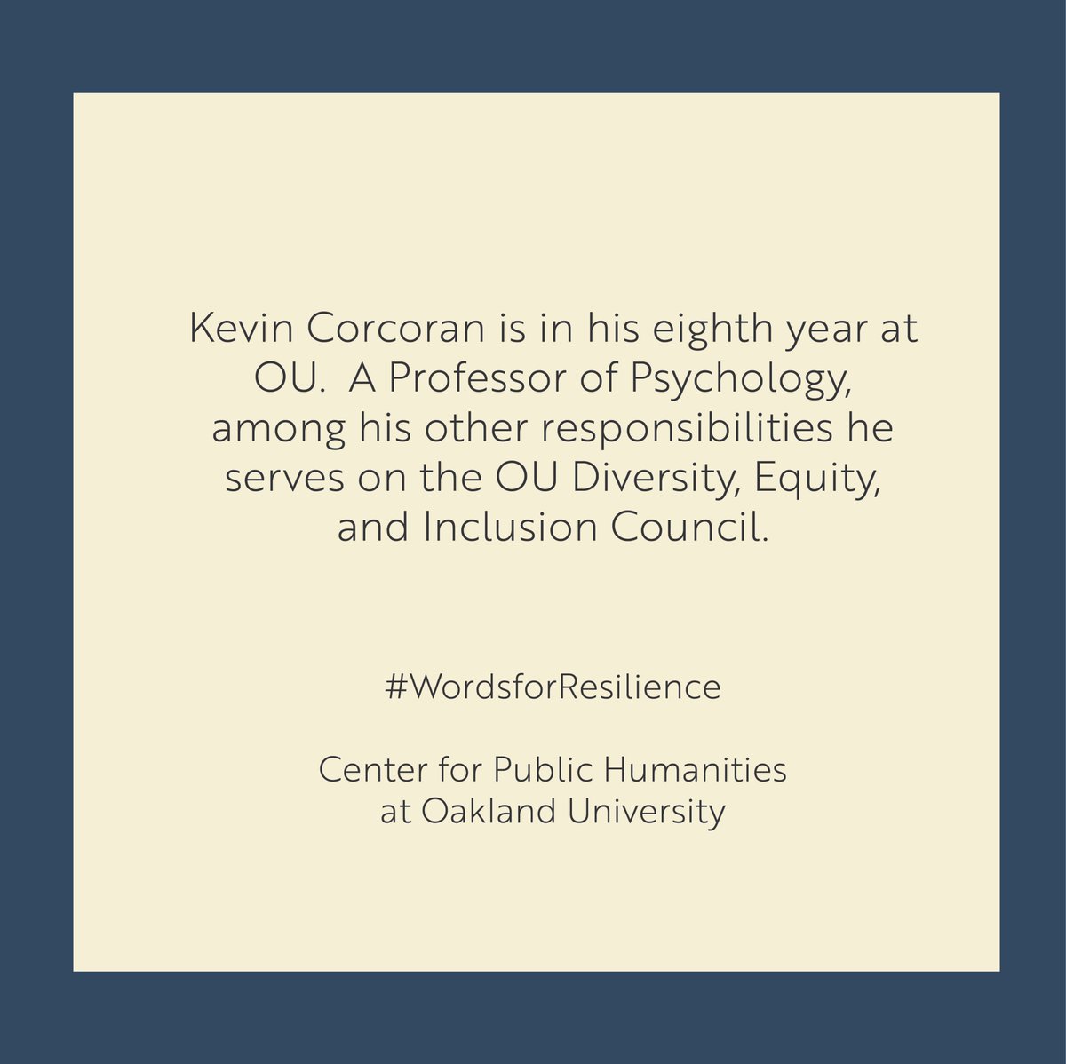 humanities_ou's tweet photo. #thisisou #oaklanduniversity #wordsforresilience https://t.co/wUNltQWoHv