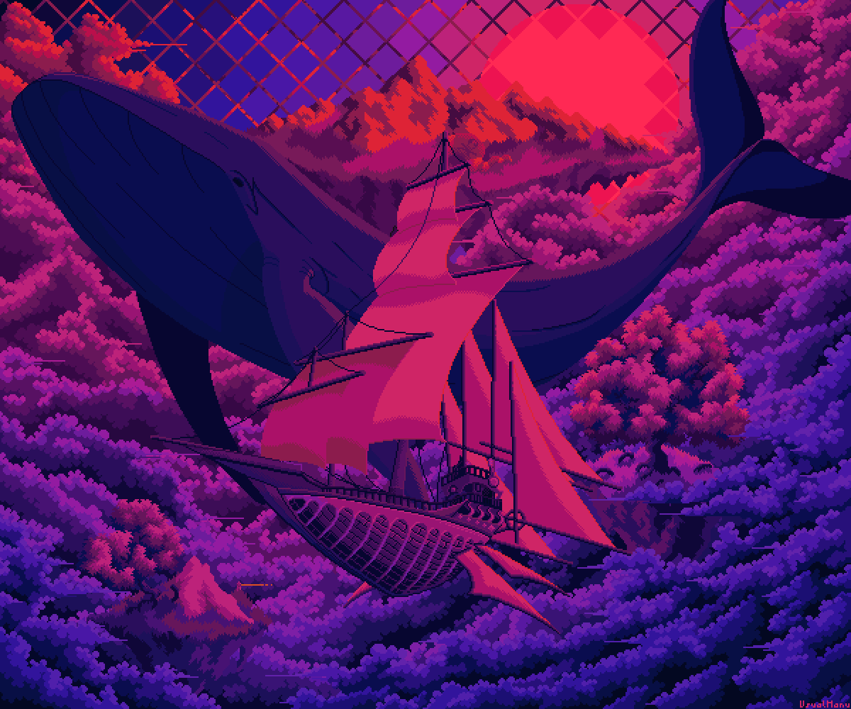manumetre's tweet photo. Clouds. #pixelart https://t.co/LTj0nHStVl
