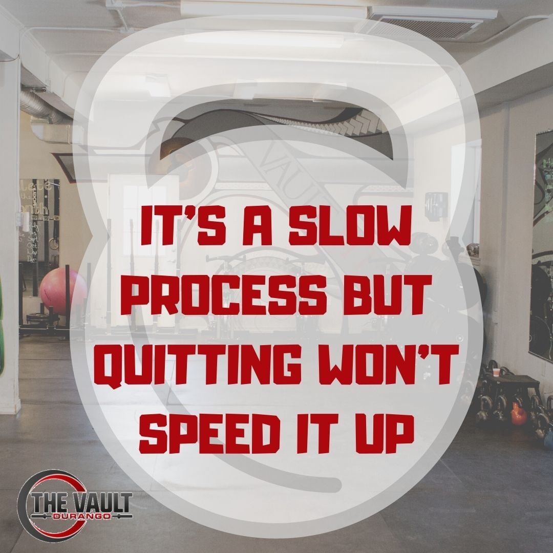 VaultFit's tweet photo. This is your Thursday inspiration: don't give up! Trust the process and keep pushing! 🌟
.
.
.
.
#VaultFit #DurangoColorado #Fitness #Health #StayHealthy #Gym #Wellness https://t.co/yu2RiTlZgh