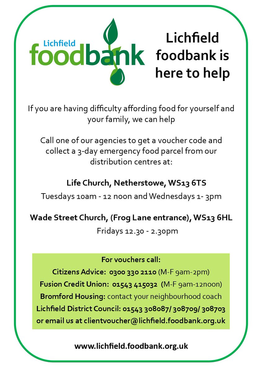  @Lichfoodbank
