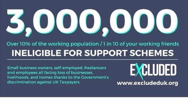  @ExcludedUK  #ExcludedUK