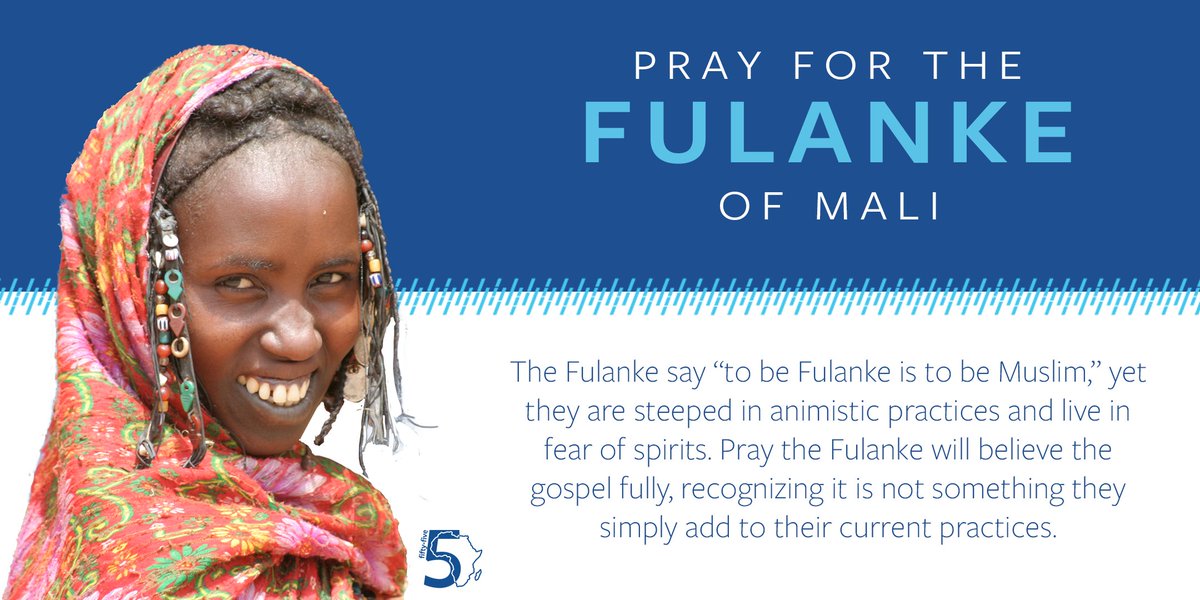 IMB_SBC's tweet photo. #55in5 Pray that Scriptures in Maninka and Bambara (common languages in the area) will aid the Fulanke in their comprehension of who Jesus is. Pray they will understand that He alone is Savior. https://t.co/Dx9v9YG7Eo https://t.co/1RXDpoud71