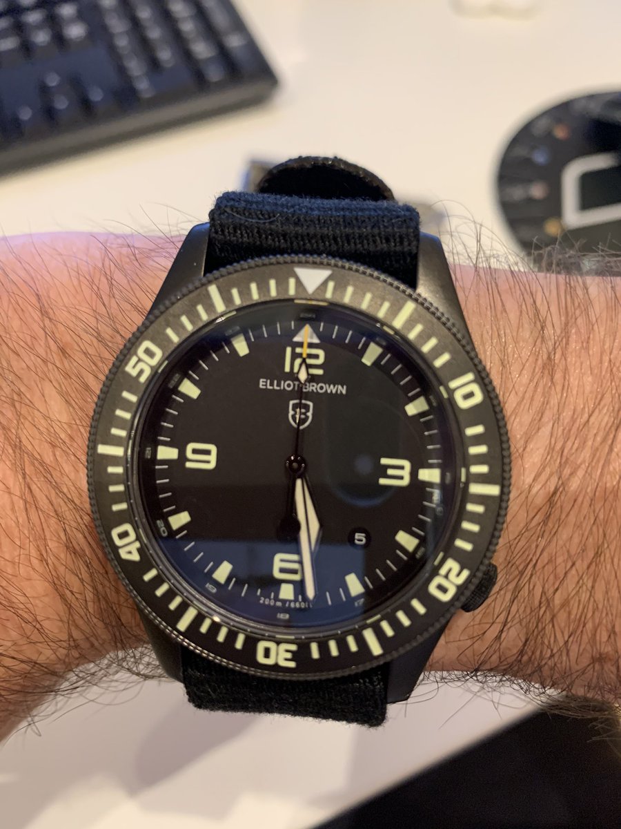 donatiford's tweet photo. Privilege to joint the @EBwatches family todayπ An absolute stunning piece of kit, superb lume, bezel is sweet with great clicks & no slack, beautiful font and clear dial and movement is slick.. looking forward to getting out & about with it π€π» #QualityKit #SupurbEngineering ππ» https://t.co/dZaL5SAyjR