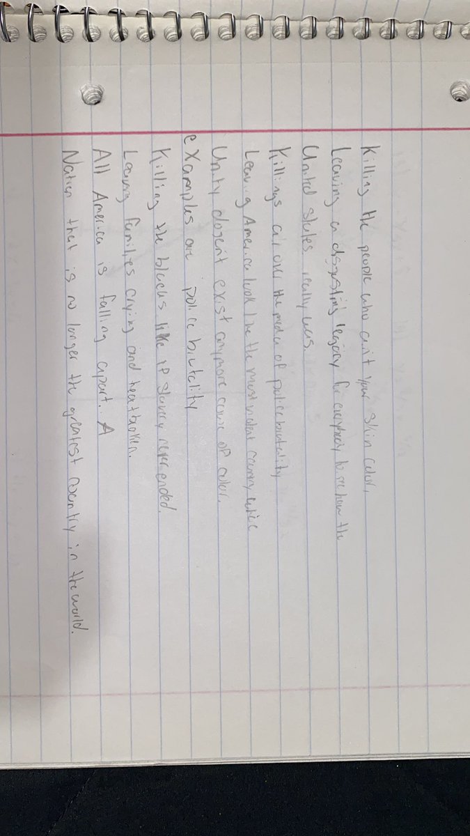 ovocristhian's tweet photo. I opened my brother who’s in middle school’s notebook up and it said this.... #startedcrying https://t.co/uL8kNkfsIf