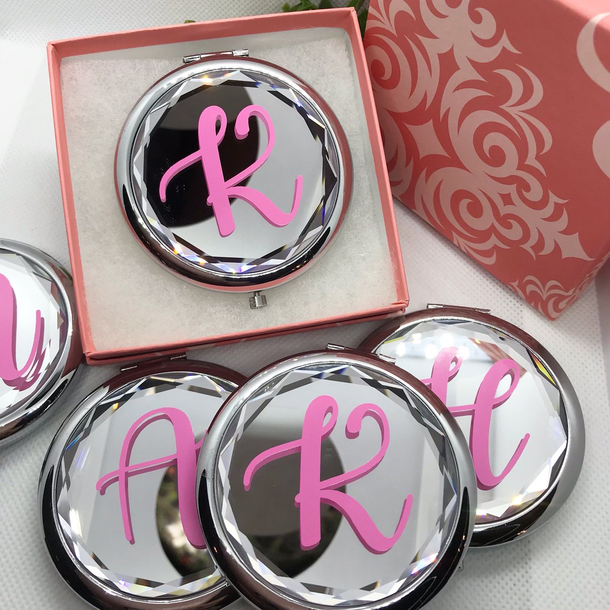 Excited to share this item from my #etsy shop: DIY bridal party gifts! #monogramgifts #monogramcompact #compactmirrors #customgifts #bridalpartygifts #diybridalgifts #bridesmaidproposals #christmasgifts #stockingstuffers etsy.me/2U1H5Hm