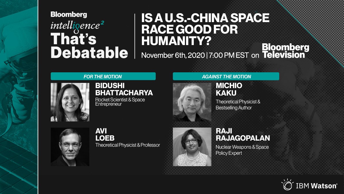 OpentoDebateOrg's tweet photo. 🚀 Tune in on @bloombergtv tomorrow at 7pm E.T. –– featuring @johndonvan, @michiokaku, Avi Loeb, @astro_bidushi, &amp; @raji143 #thatsdebatable https://t.co/bH0ptiAtex https://t.co/oanQgSQ928