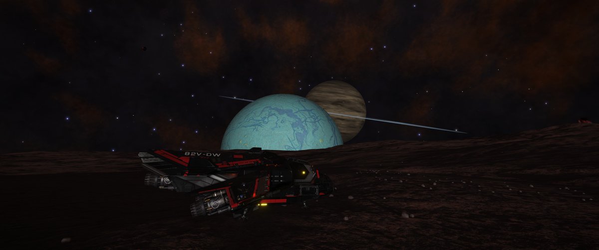 MentalFS's tweet photo. After almost over year in the black and more than 130 LY of traveling, I finally docked at a station today. #EliteDangerous #DistantWorlds2 #LateReturn https://t.co/DwbiZwnhHx