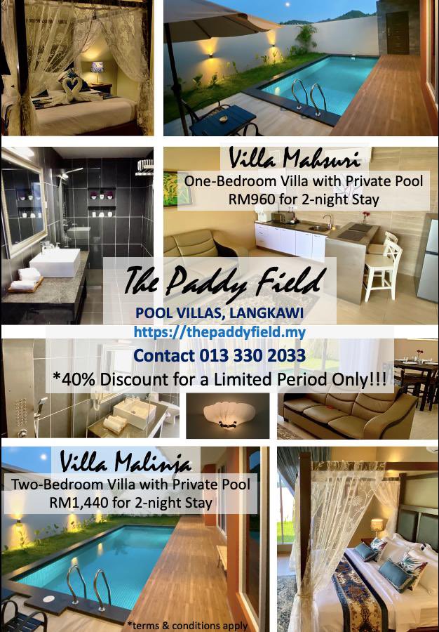 azahonn's tweet photo. @drzul_albakri Getaway in Langkawi. Relaxing your vacay in a private pool villa. 🏊‍♀️
.
.
#paddyfield #villa #privatevilla #private #couple #romantic #swimmingpool #honeymoon #honeymoontrip #langkawi #honeymoonpackage #honeymooning #homeymoonvillas #wedding #travelling https://t.co/OZZgknKjmR