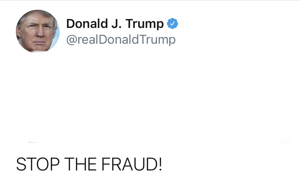 JettieValetti's tweet photo. Unedited version of our President’s Tweet. Twitter wants to silence us! We will prevail!!! #election2020 @realDonaldTrump #MAGA2020 https://t.co/dGQFiXwfJF