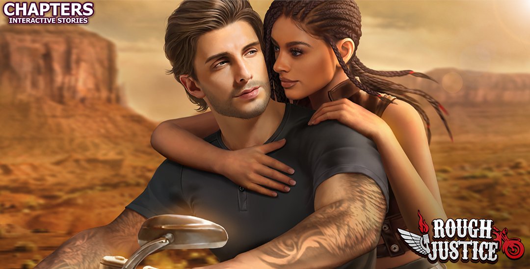 sarah_castille's tweet photo. NOW LIVE! 
I'm so excited to share that my book, ROUGH JUSTICE, has been turned into an interactive game on the Chapters app. 

You can download it now! Search for CHAPTERS Interactive stories or copy one of these links to download:
https://t.co/ygSR8W2BYH
https://t.co/AfzsyBQDJ3 https://t.co/lON3iINckO
