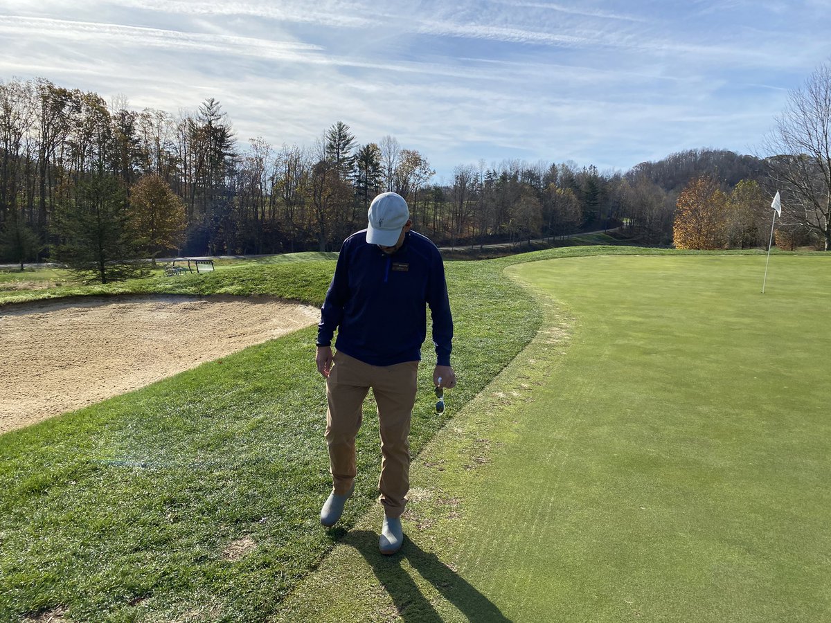 The spread of goosegrass into northern West Virginia has forced <a href="/almostheavngolf/">Jason Hollen</a> to rethink practices, so his team is converting collars into additional bentgrass green space.